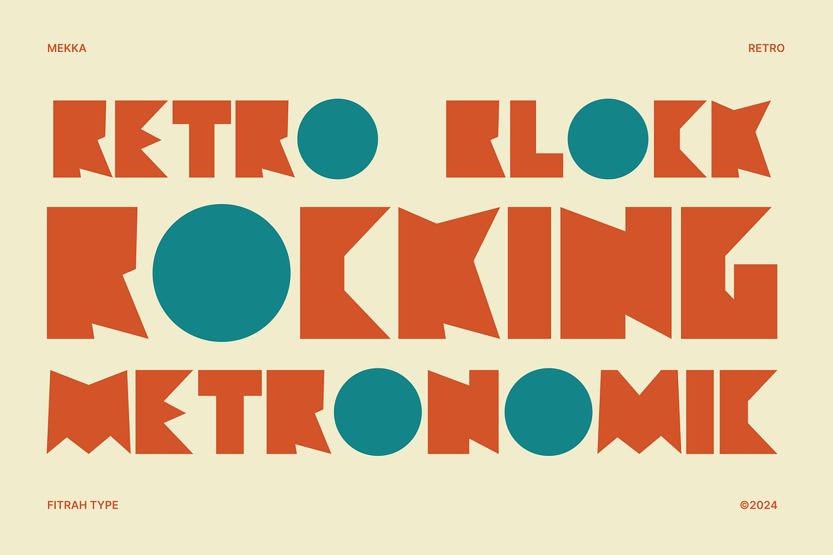 Mekka Typeface, a Font by Fitrah Type (Photo 7 of 12)