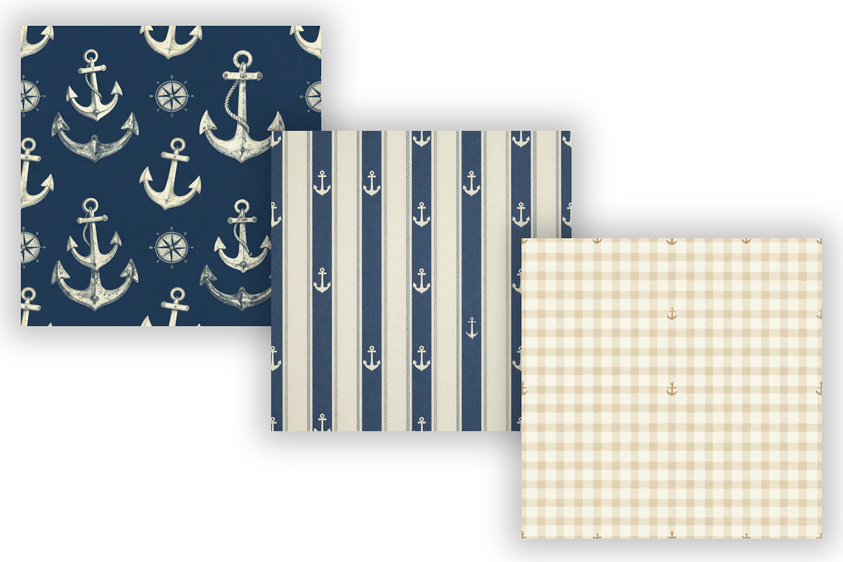 Anchor Digital Paper Pack, Classic, a Pattern Graphic by FloridPrintables (Photo 3 of 9)