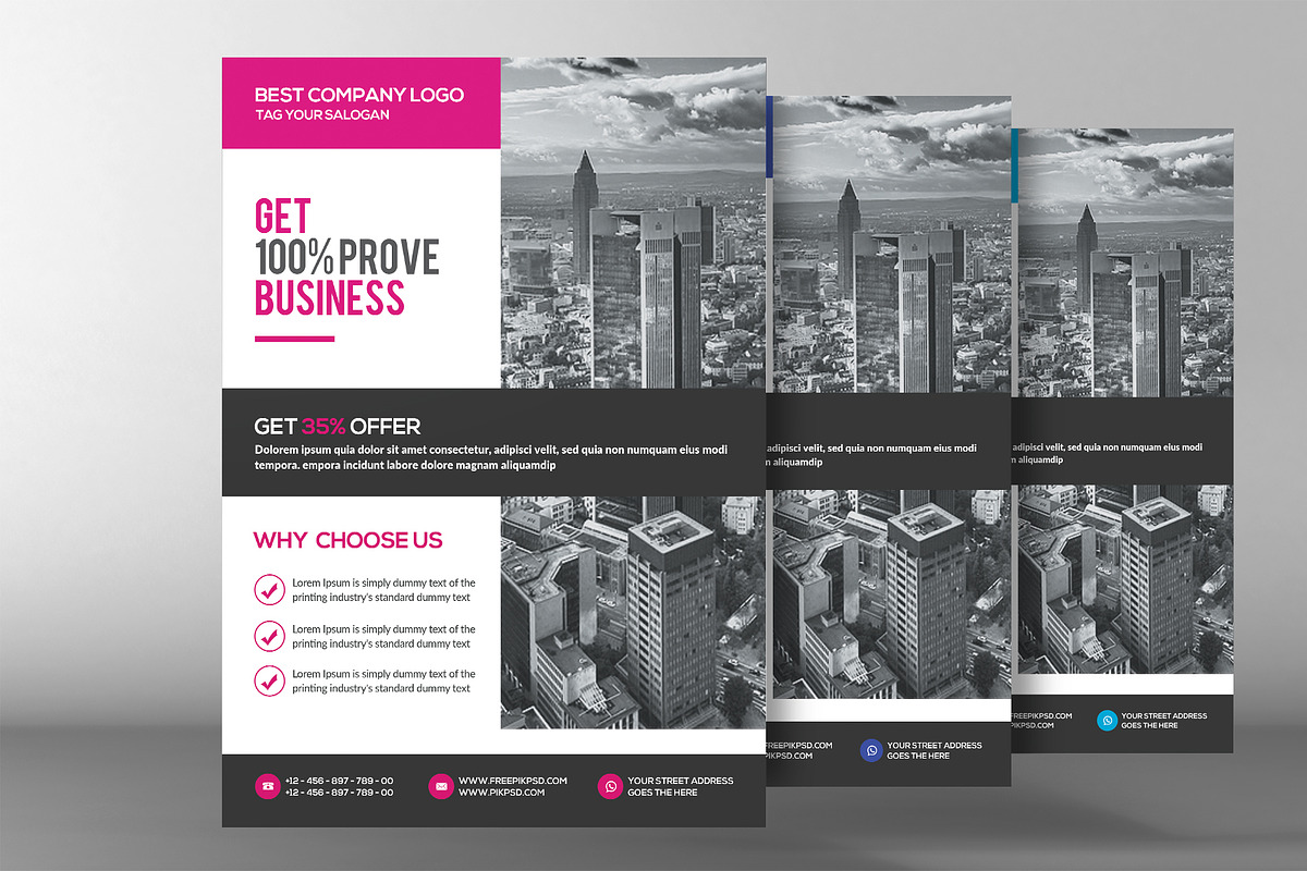 Modern Indesign Business Flyer, a Flyer Template by graphicforest