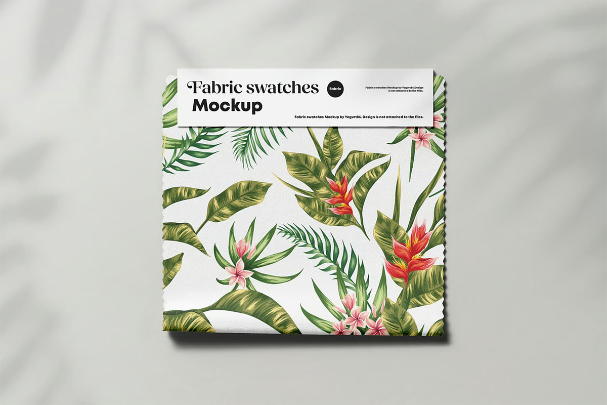 Fabric Swatches Mockup, a Merchandise Mockup by zippypixelstudio (Photo 6 of 11)