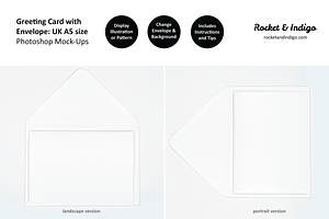 UK A5 Card Envelope PS Mockup