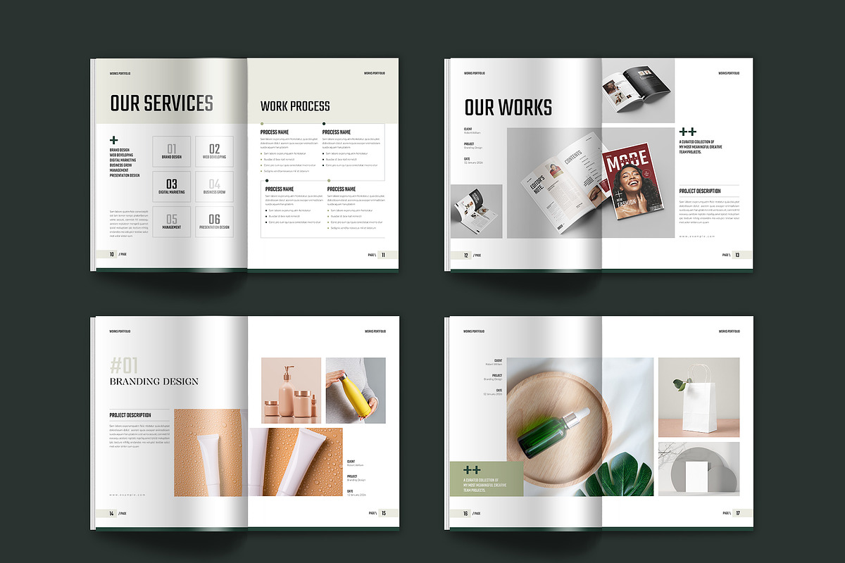 Works | Portfolio Template, a Brochure Template by Spark_Creative (Photo 13 of 15)