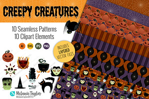 Creepy Creatures Halloween Set