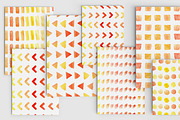 Sunny geometric - watercolor pattern, a Pattern Graphic by Elishamelisha (Thumbnail 2 of 3)