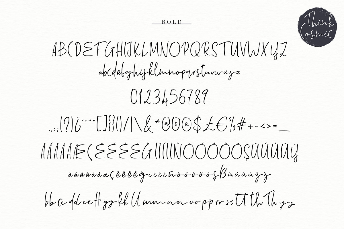 Think Cosmic | A Casual Script, a Script Font by Ayca Atalay (Photo 10 of 11)