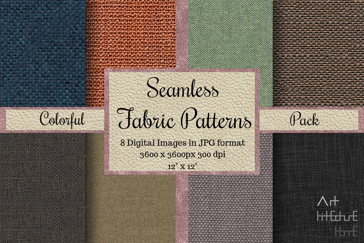 Seamless Fabric Patterns - Colorful, a Texture Graphic by Arthitecture Home (Photo 1 of 10)