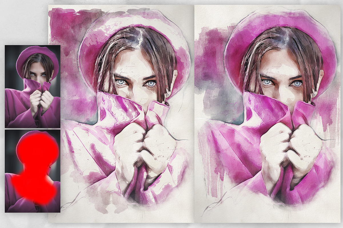 Quick Aquarelle Photoshop Action, an Action Add-On by GorynArt (Photo 15 of 18)