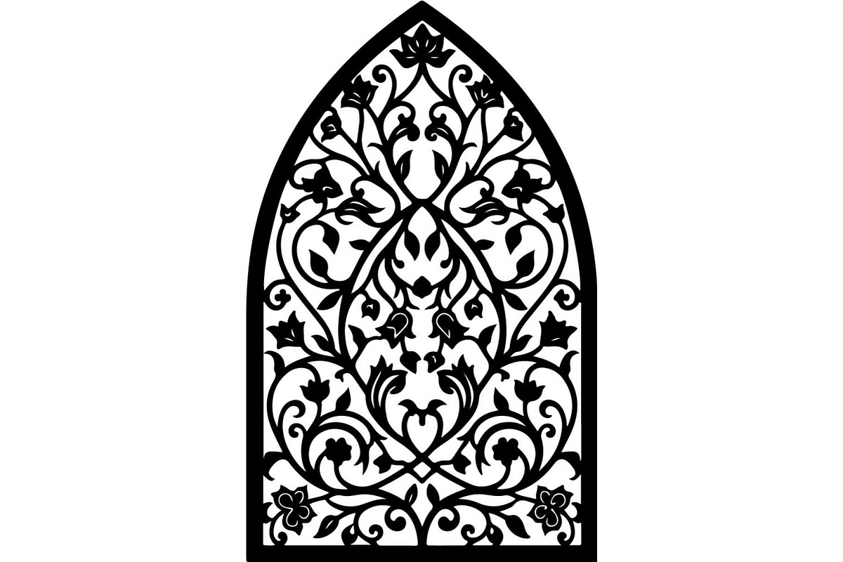 Decorative Arch Window Vector Set, a Decorative Illustration by Designer_Momina (Photo 6 of 21)