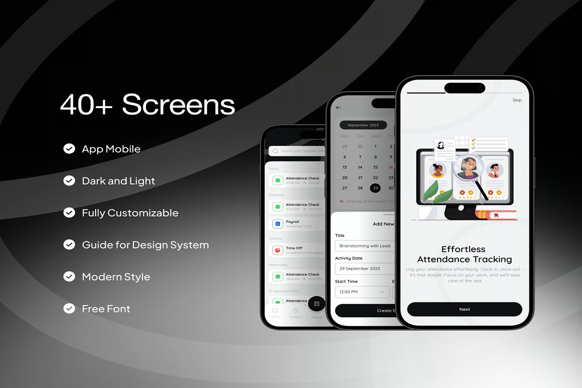 Hia - HR Management App UI KIT, an UI Kit Template by Lumina_ui_ux202 (Photo 2 of 5)