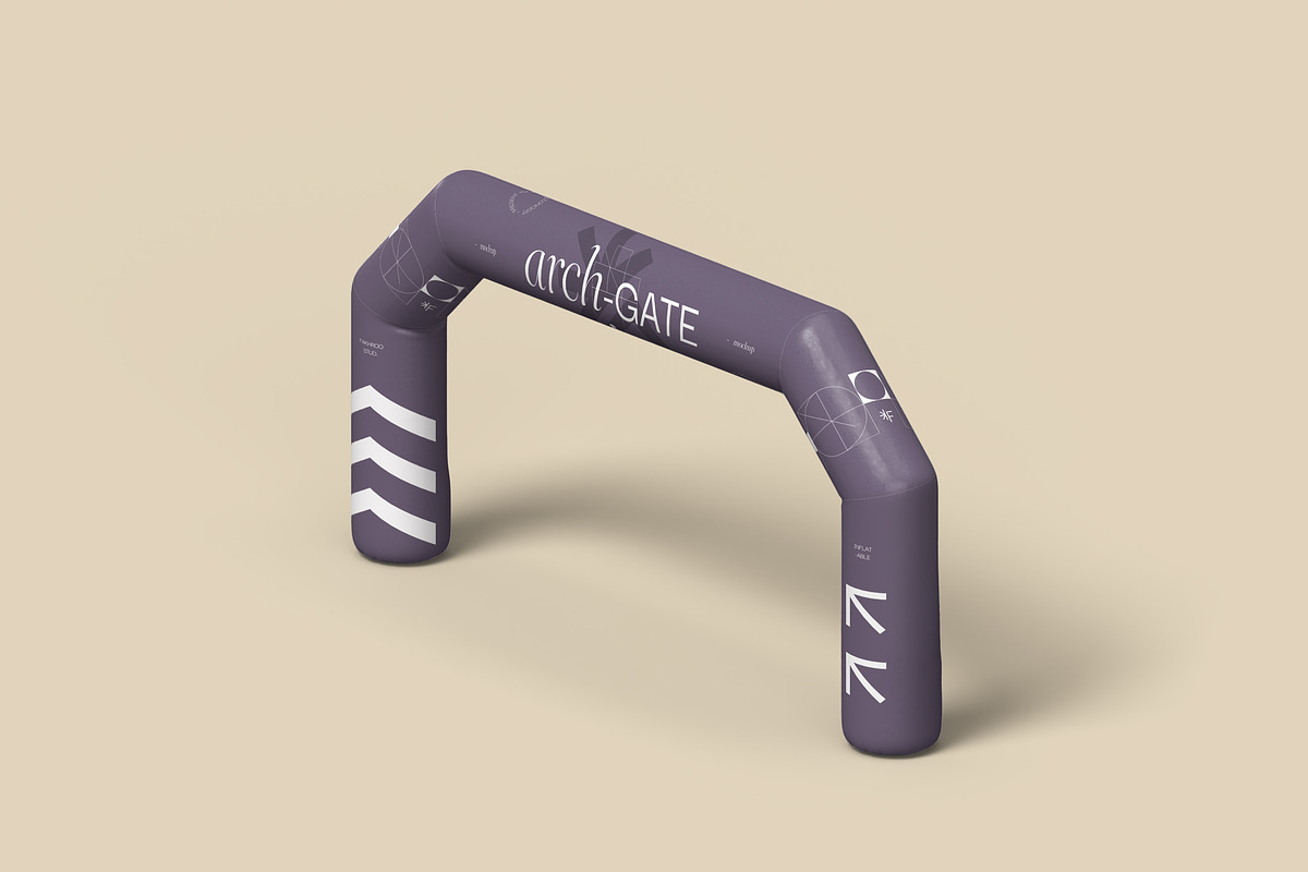 Event Inflatable Arch Gate Mockups, an Advertising Mockup by fakhroo (Photo 2 of 4)