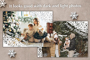 Snowflakes Photo Cards Template PSD, a Card Template by PSD templates and Photos (Thumbnail 4 of 6)