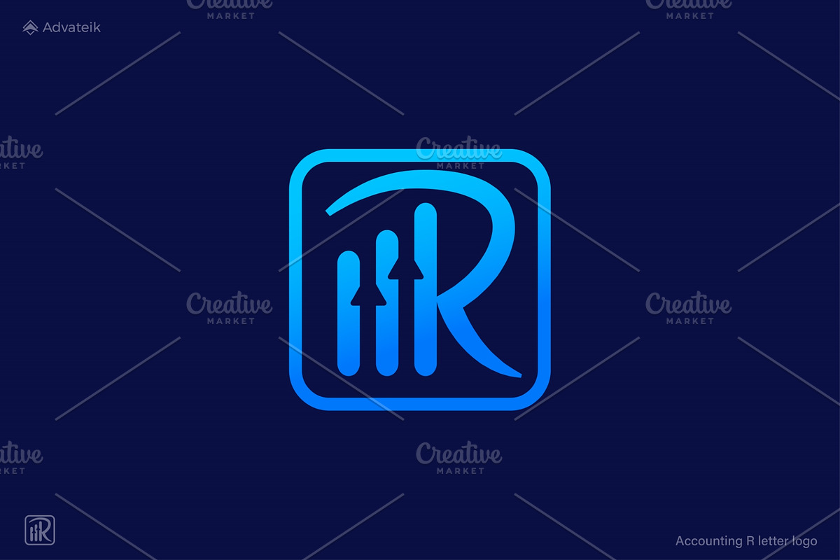 Letter R Accounting Logo Template, a Branding & Logo Template by Advateik ™ (Photo 3 of 3)