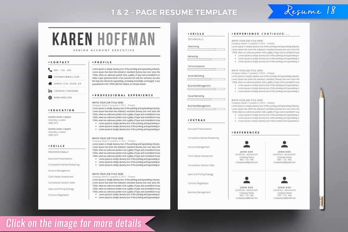Resume/CV Mega Bundle, a Resume Template by A1RESUME (Photo 4 of 21)