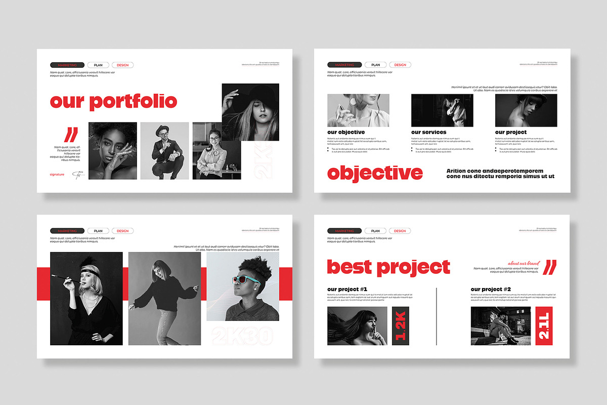 Marketing Plan Presentation Template, a Presentation Template by MightyDesign (Photo 4 of 8)