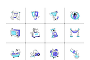 Animated Hotel Icon Set, a Duotone Icon by Vectors Market (Thumbnail 7 of 8)