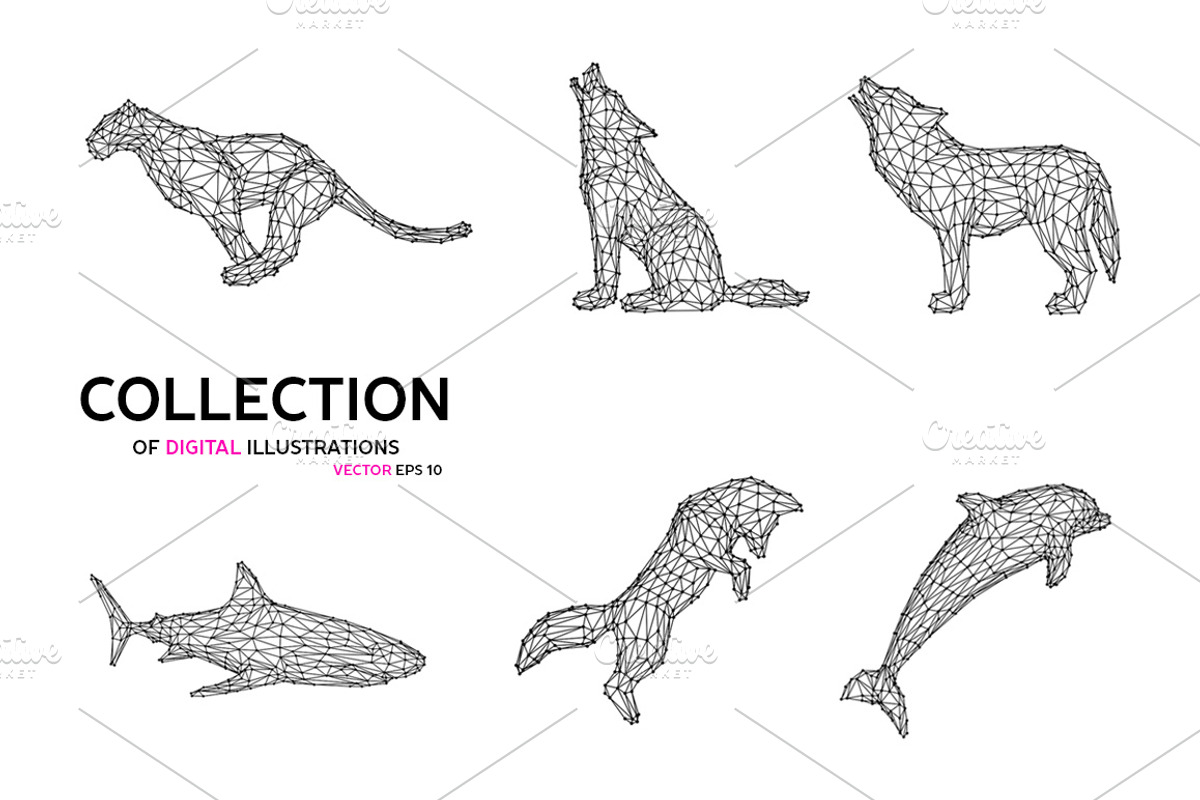 Vector abstract animals, an Animal Illustration by Julvil