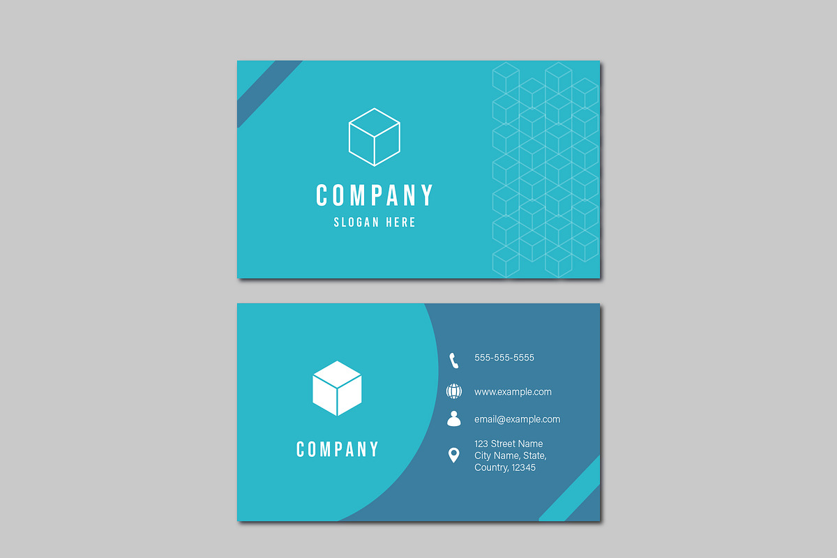 Blue and White Business Card, a Templates & Theme by studiogstock (Photo 2 of 2)