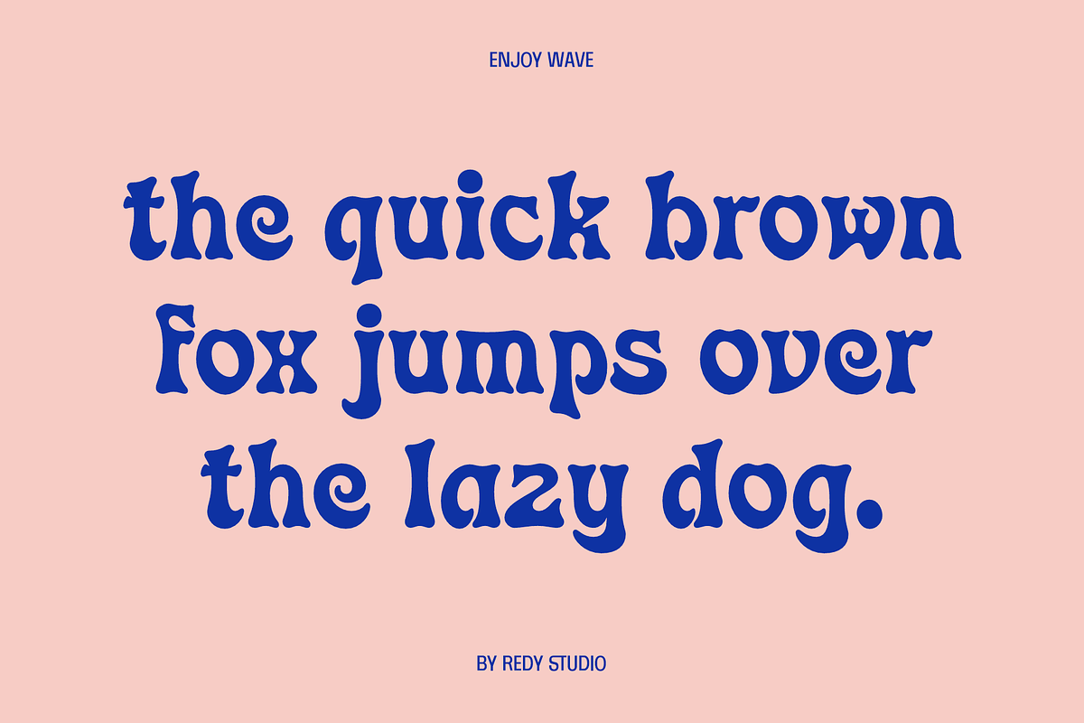 Enjoy Wave - A Groovy Font, a Sans Serif Font by RedyStudio (Photo 10 of 10)