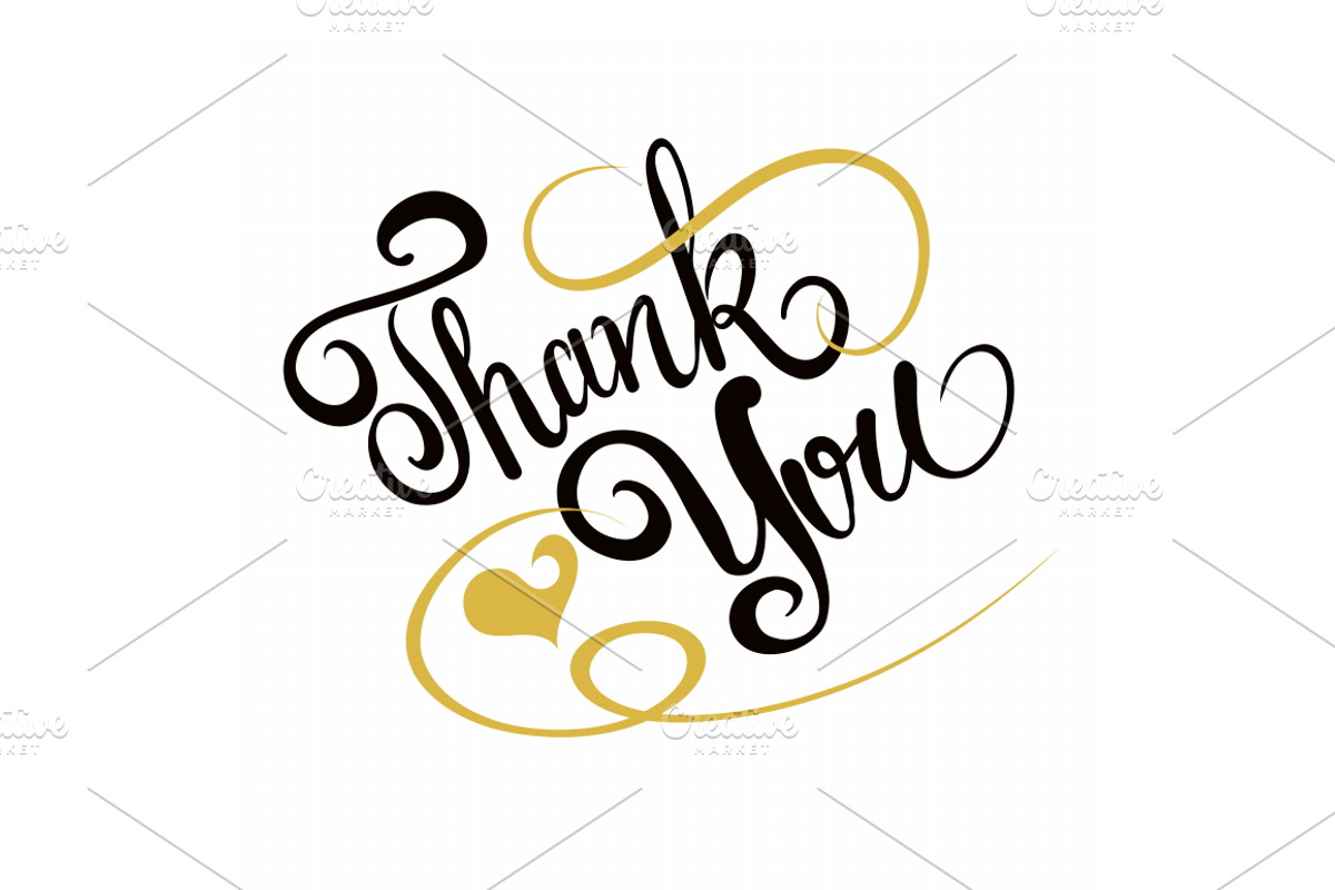 Thank You Lettering