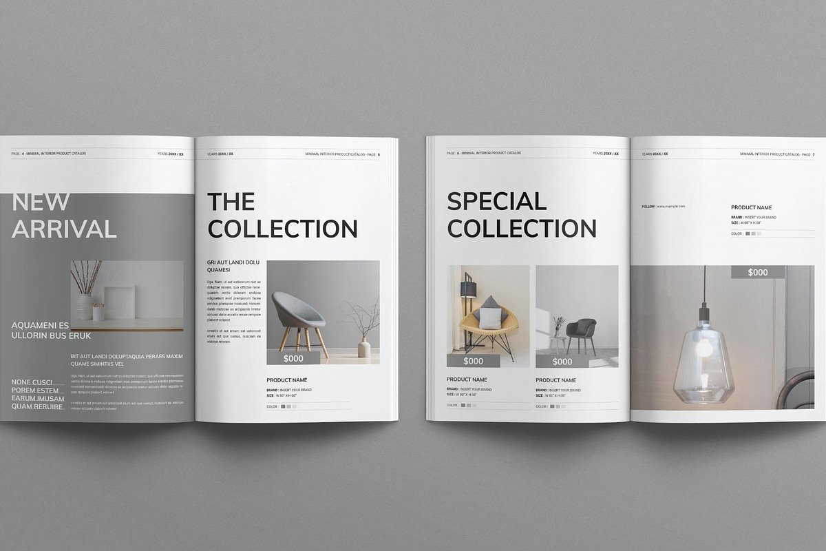 Product Catalog Layout Template, a Magazine Template by E-Type (Photo 3 of 7)