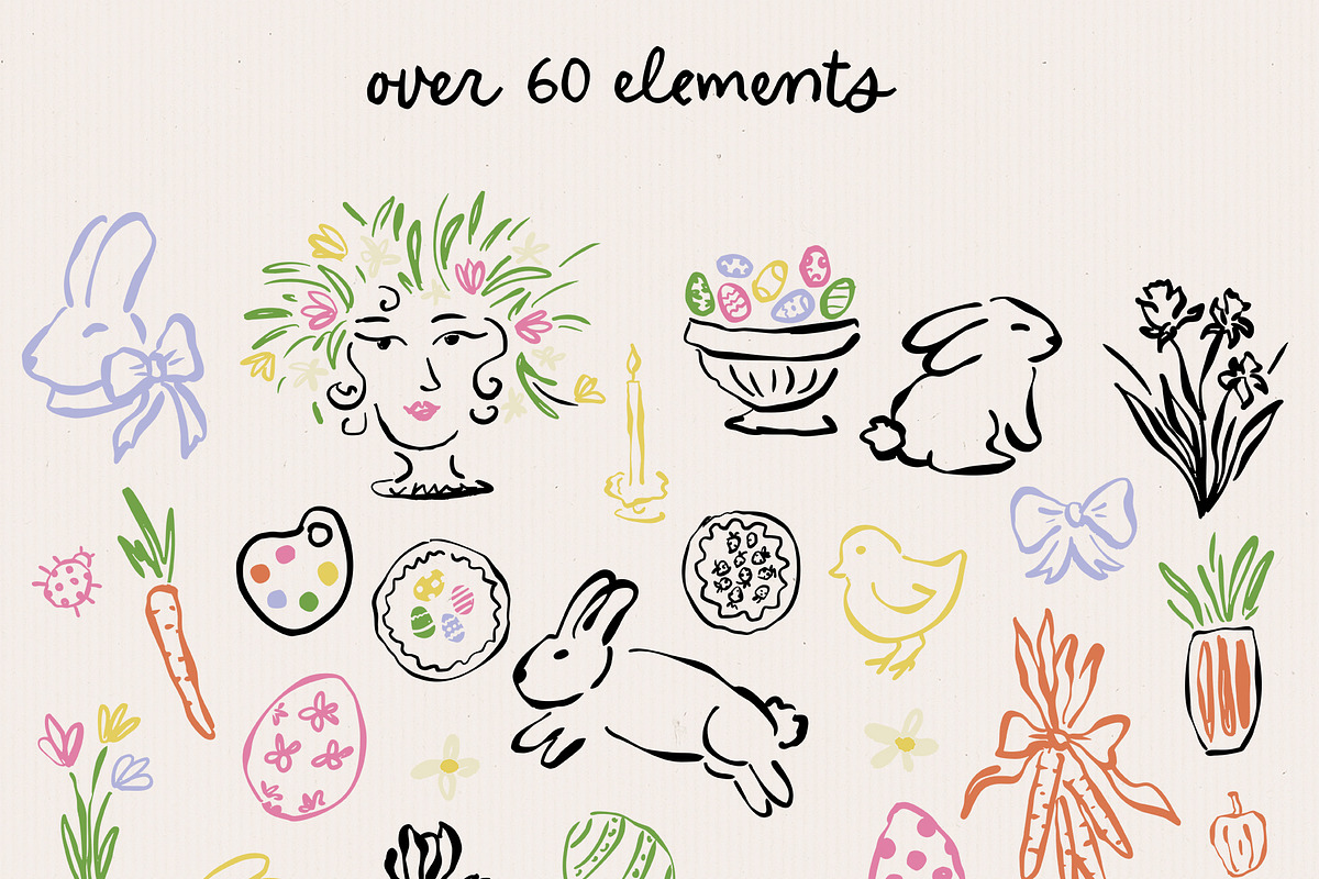 Whimsical Spring Clipart, an Object Illustration by Teresa Art Store (Photo 5 of 6)