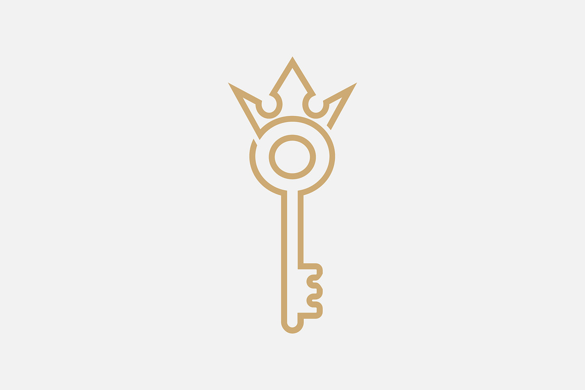 King key logo template;, a Branding & Logo Template by TemplatePlus.net