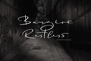 Bangkok Restless Handwriting, a Script Font by Roland Huse Design (Thumbnail 1 of 6)