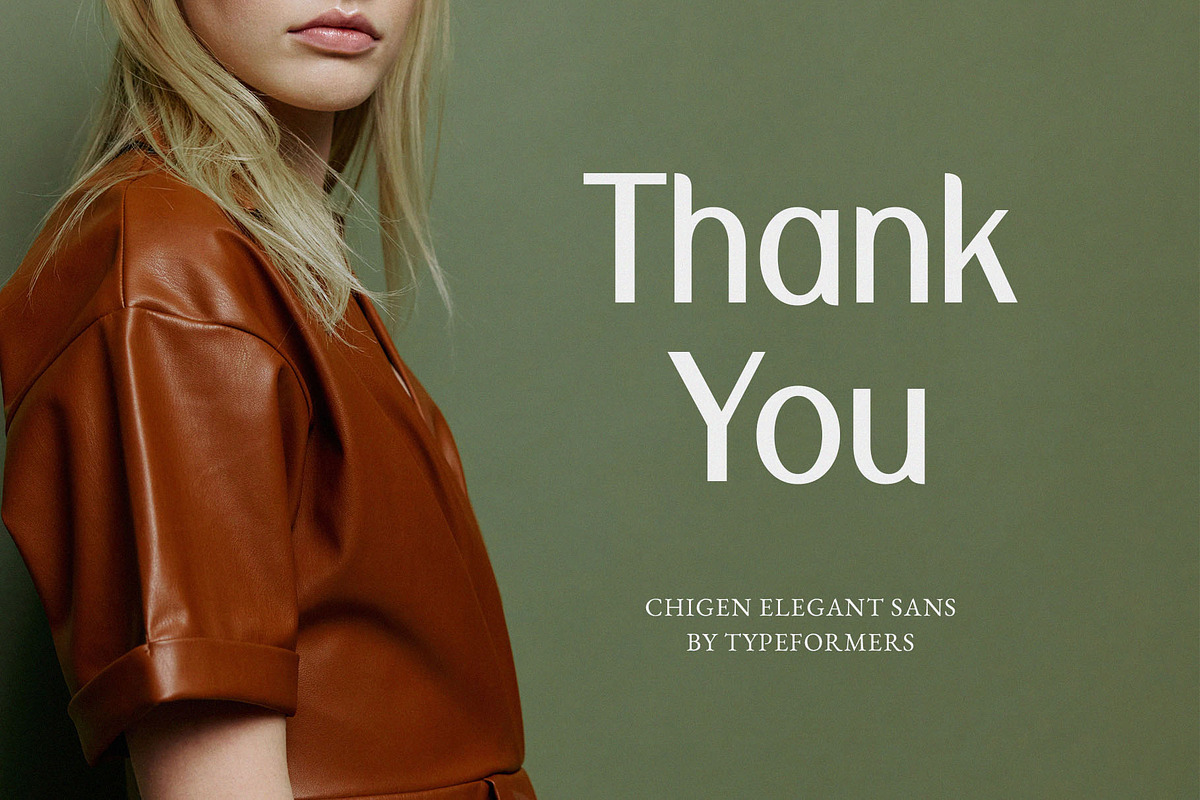 Chigen - Elegant Sans Serif, a Sans Serif Font by Typeformers (Photo 5 of 5)