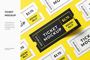Ticket Mockup, an Advertising Mockup by zpackcreative (Thumbnail 1 of 6)