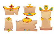 Ancient Egyptian game frame ui | Object Illustrations ~ Creative Market