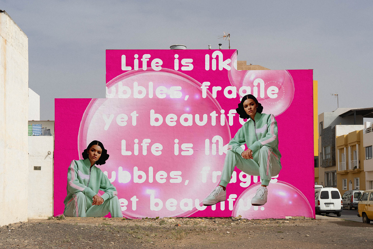Bubble Fantasy Playful Sans Serif, a Sans Serif Font by AmorfaType (Photo 8 of 10)