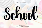 School, a Handwritten Font by InermediaSTUDIO (Thumbnail 1 of 6)