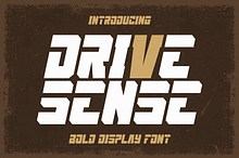 Drive Sense - Bold Display Font