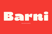 Barni – Bold Retro Groovy Font, a Font by Genetype (Thumbnail 1 of 10)