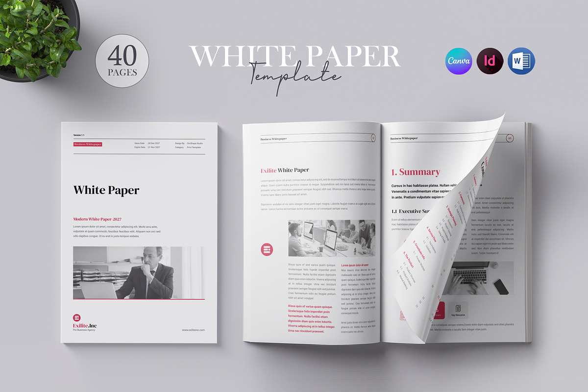 White Paper, a Brochure Template by Orcshape Studio (Photo 1 of 17)