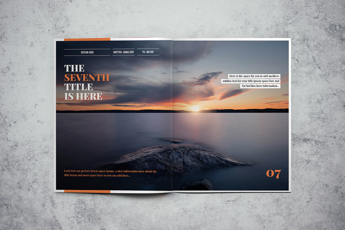 Lifestyle Magazine Indesign Template, a Magazine Template by Luuqas Design (Photo 15 of 17)