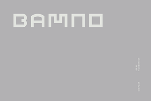 Bamno Font, a Sans Serif Font by baqoos