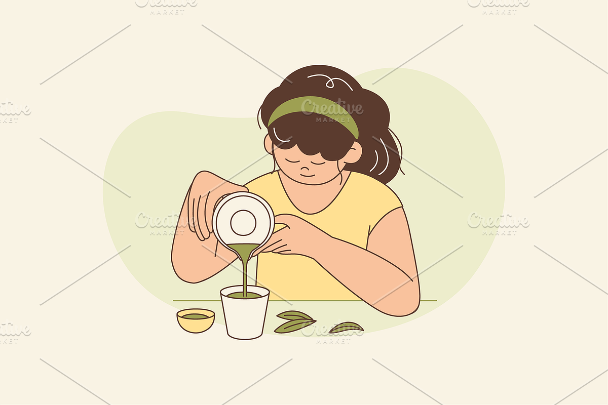 People with Matcha Illustration, an Object Graphic by Jump Studio (Photo 8 of 12)