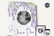 Funeral Program Template Set I Canva, an Invitation Template by The Social Stuff (Thumbnail 2 of 9)