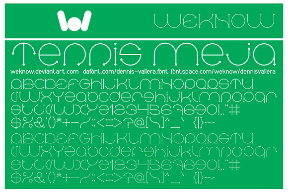 dennis vallera font preview 6
