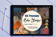 Procreate Stamps - Boho, a Brush Add-On by Li Zamperini (Thumbnail 1 of 13)