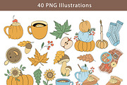 Thanksgiving Clipart, a Seasonal Illustration by Mari_Caliart (Thumbnail 2 of 9)