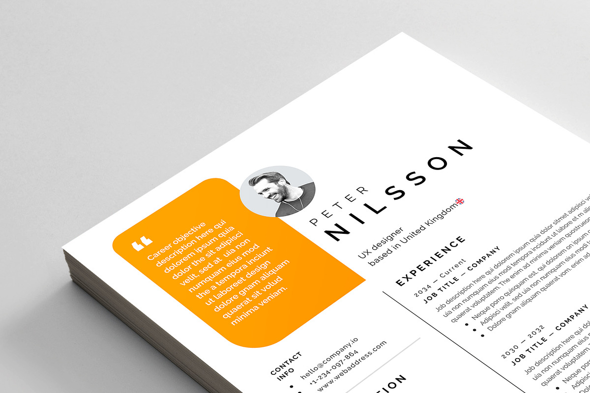 Resume/CV, a Resume Template by Reuix Studio (Photo 5 of 5)