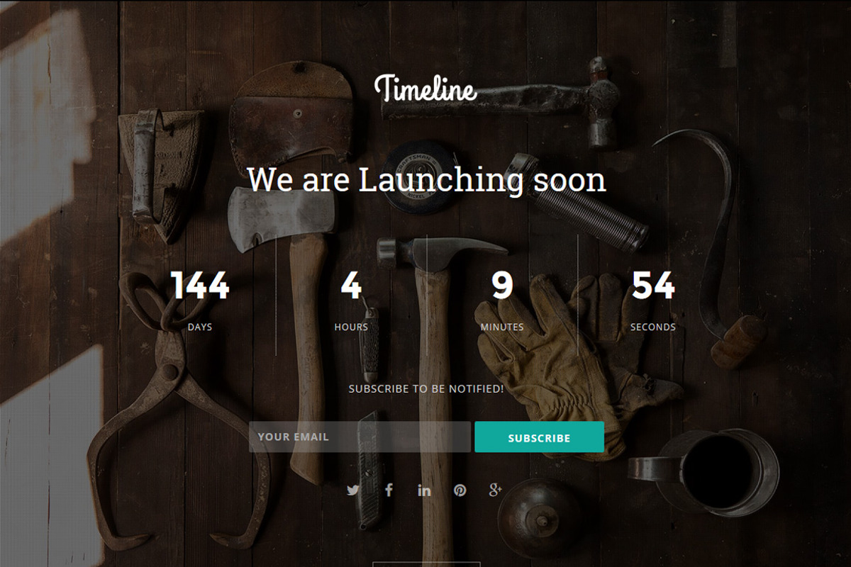 Timeline - Coming Soon Template, a HTML Template by Linewp (Photo 2 of 4)