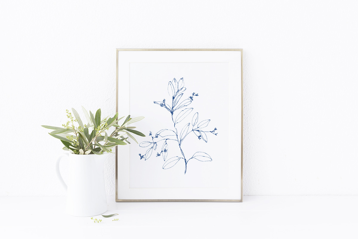 Blue branch wedding card set, a Card Template by TurquoiseDesign (Photo 3 of 4)