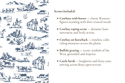 Classic Cowboy Illustrated Pattern, a Pattern Graphic by Hughes Studio (Thumbnail 4 of 9)