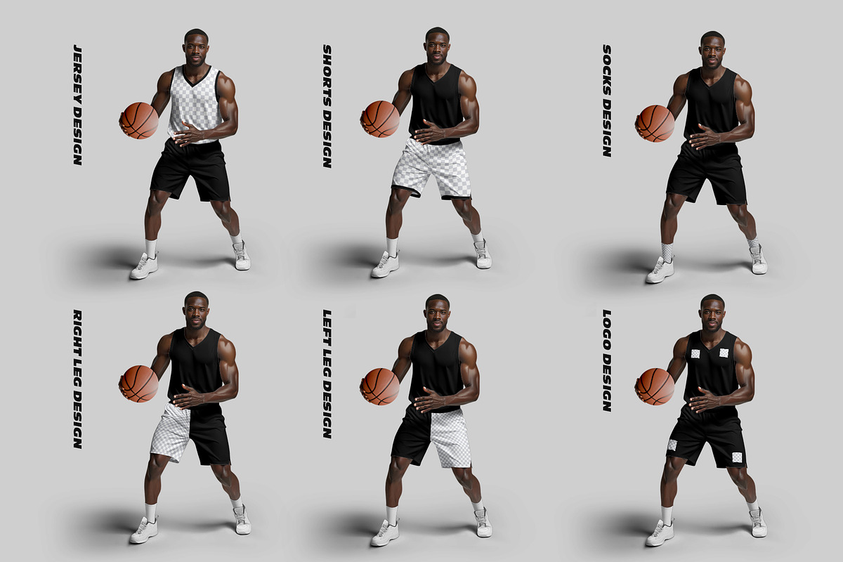 6 Basketball Jersey Mockups, a Shirt Mockup by Grow Design Craft Studio (Photo 5 of 7)