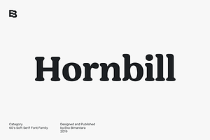 Hornbill; 18 Retro Fonts