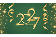 2027 New Year Graphics Set, a Background Graphic by Finevector (Thumbnail 6 of 7)