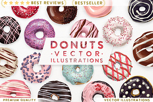 Donuts VECTOR illustrations